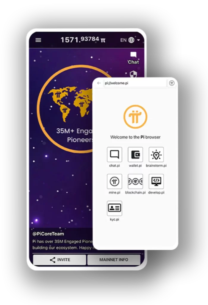 Pi Network App Screens